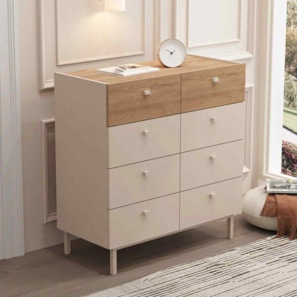 Luke Breite Kommode mit 8 Schubladen